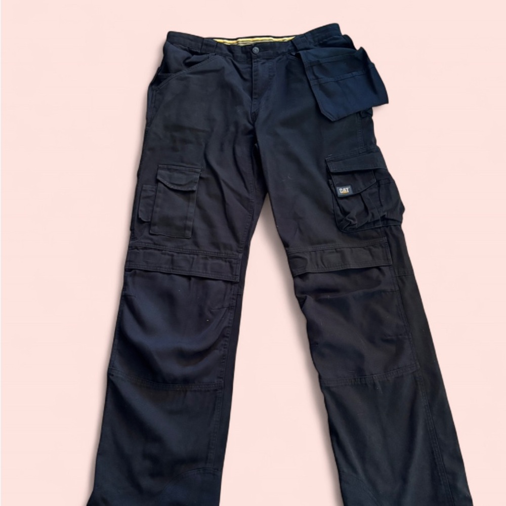 CAT Black Cargo Pants
